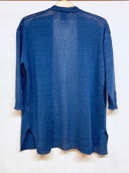 SALE maison de SOIL/�᥾��ɥ����롡��12GG LINEN PLAIN STITCH V-NECK CARDIGAN WITH SLIT  ����CNMDS2501������̵����