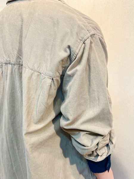 SALE HTS/ƥ 26 WALES CORDUROY OVERDYE ONE-UP COLLAR LONG SHIRTINHT2202CD[̵]