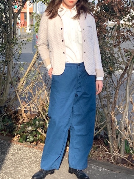 ARMEN/COTTON QUILT STAND COLLAR JACKETNAM2101[̵]