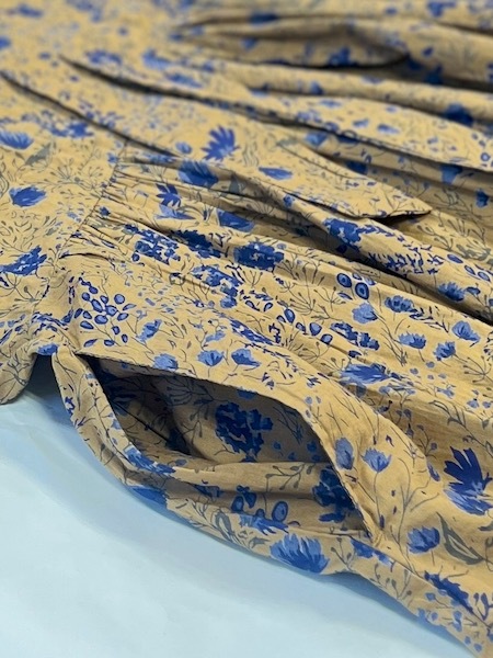 SOIL/�����롡�� 60s CAMBRIC FLOWER PRINT TAI GATHER FLY FRONT PULLOVER DRESS������NSL25593��[����̵��]��