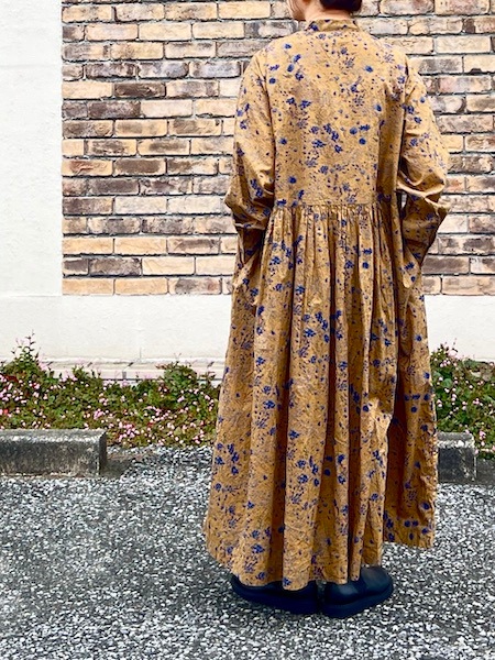 SOIL/�����롡�� 60s CAMBRIC FLOWER PRINT TAI GATHER FLY FRONT PULLOVER DRESS������NSL25593��[����̵��]��