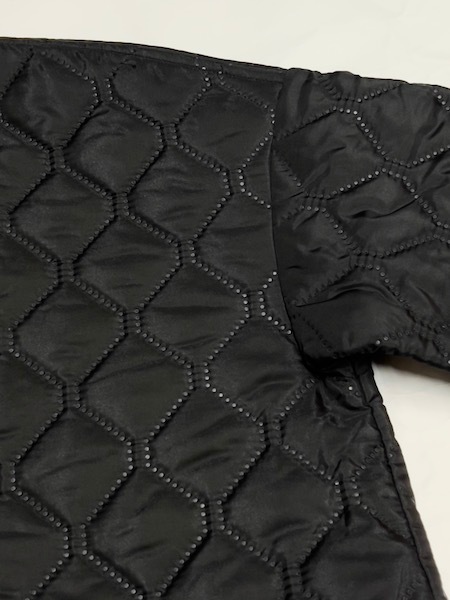 ARMEN/PLAIN POLYESTER x PLAIN POLYESTER HEAT QUILT  OVERSIZED NO COLLAR MIDI COAT WITH RIBBED CUFFNAM2451PP[̵]