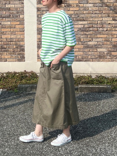 HTS/�������ƥ����� ����COTTON HERRINGBONE WASH EASY SKIRT������INHT2514CHW��������̵����