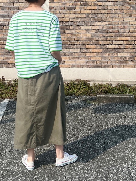 HTS/�������ƥ����� ����COTTON HERRINGBONE WASH EASY SKIRT������INHT2514CHW��������̵����