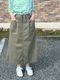 HTS/�������ƥ����� ����COTTON HERRINGBONE WASH EASY SKIRT������INHT2514CHW��������̵����