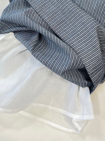 SALE Vas-y Lentement/�������������ȥޥ󡡡�POPLIN STRIPE EASY PANTS������NVL2523��[����̵��]