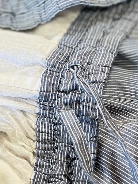 SALE Vas-y Lentement/�������������ȥޥ󡡡�POPLIN STRIPE EASY PANTS������NVL2523��[����̵��]