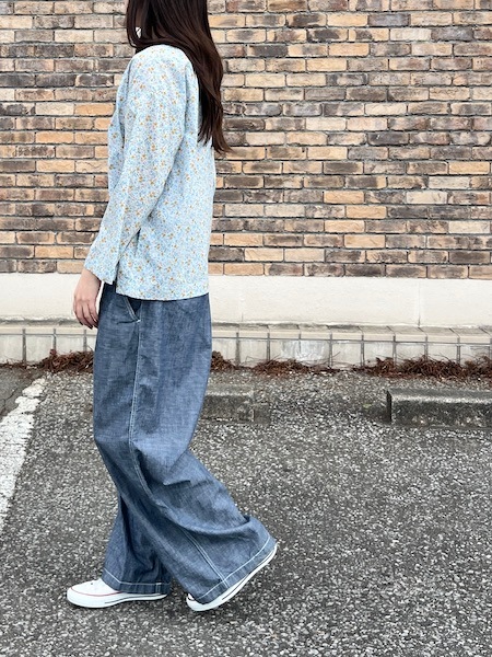 SALE ARMEN/󡡡COTTON FLOWER PRINT UTILITY BOAT NECK SMOCKINAM2513FD ؤ椦ѥåб