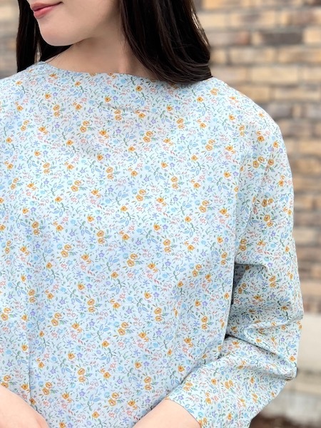 SALE ARMEN/󡡡COTTON FLOWER PRINT UTILITY BOAT NECK SMOCKINAM2513FD ؤ椦ѥåб