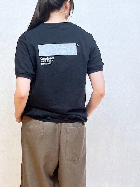 GOODWEAR/åɥ "BOX LOGO BACK PRINT"7.2oz CREW-NECK S/SL TEE CUFF&HEM RIBNGT9801 2891ؤ椦ѥåб