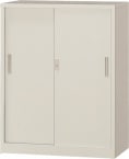 【送料無料】【45%OFF】A４対応書庫（ニューグレー）　引違い書庫　H1120型　【下置専用】アジャスター付き|A４対応書庫（TOYO）|オフィス収納家具