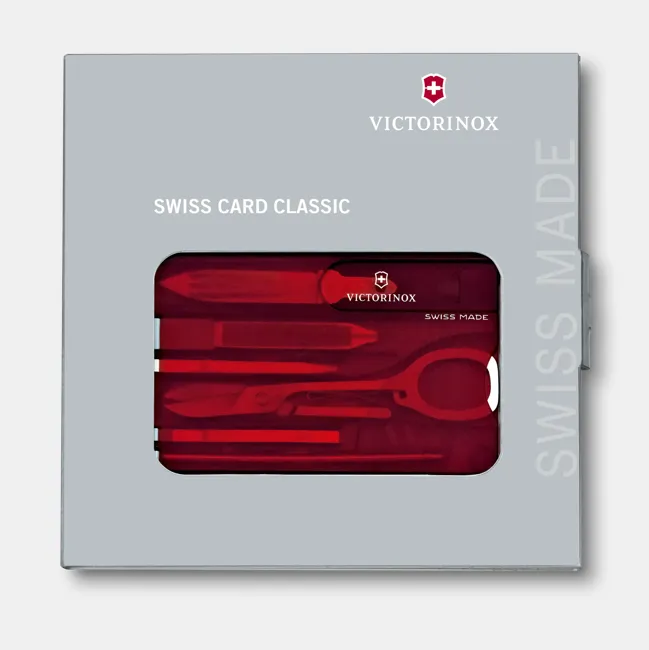 ビクトリノックス VICTORINOX　0.7100.T スイスカードT 半透明レッド　送料無料