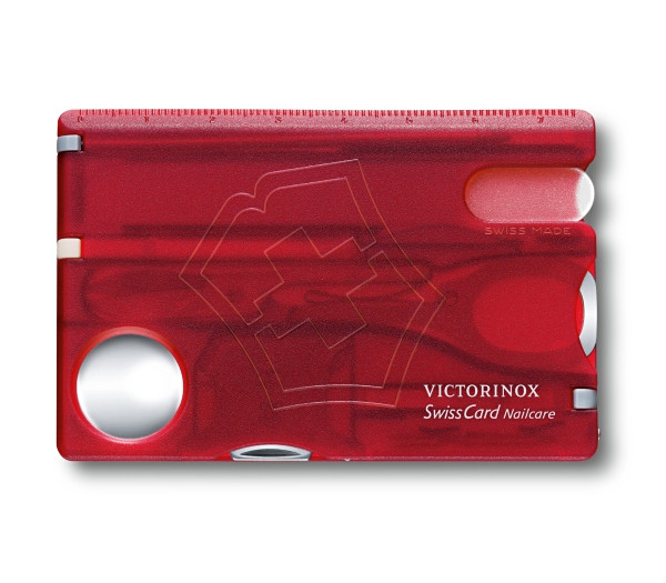 VICTORINOX(ビクトリノックス)　スイスカード ネイルケア (0.7240.T) 半透明レッド　【送料無料】　メール便にてお届け手配