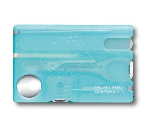 VICTORINOX(ビクトリノックス)　スイスカード ネイルケア (0.7240.T21) 半透明アクアブルー　【送料無料】　メール便にてお届け手配