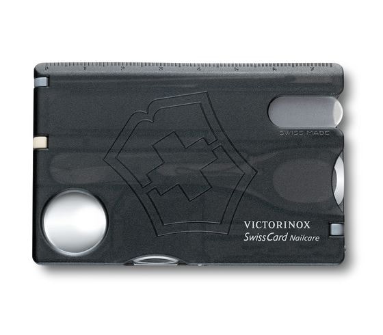 VICTORINOX(ビクトリノックス)　スイスカード ネイルケア (0.7240.T3) 半透明ブラック　【送料無料】　メール便にてお届け手配