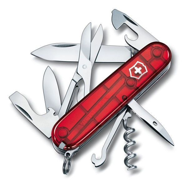 VICTORINOX(ビクトリノックス)　クライマー　1.3703.T　透明レッド　【送料無料】　メール便にてお届け手配