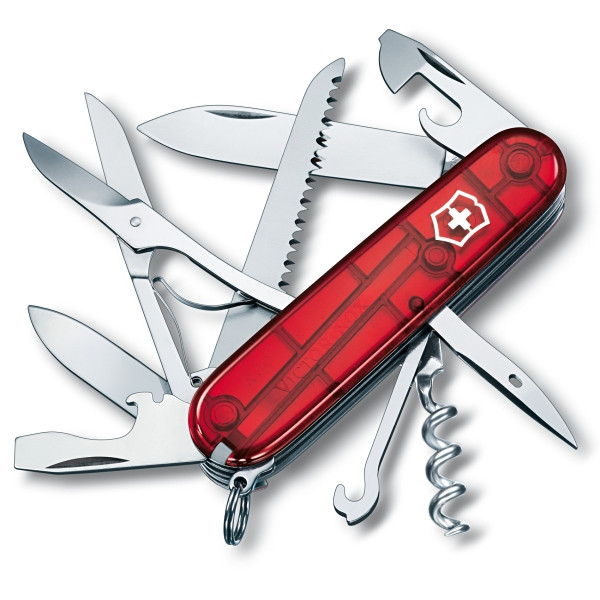 VICTORINOX(ビクトリノックス)　サイバーハントマン　1.3713.T　透明レッド　【送料無料】　メール便にてお届け手配