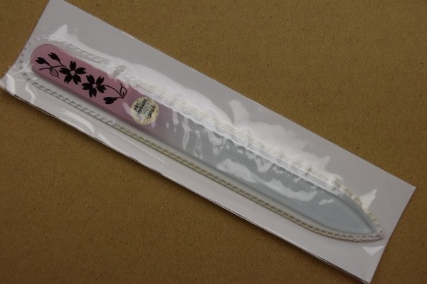 ブラジェク ガラス爪やすり ハンドペインティング (#503P) 桜 (本体が、一部ピンク色) 【送料無料】 メール便にてお届け手配