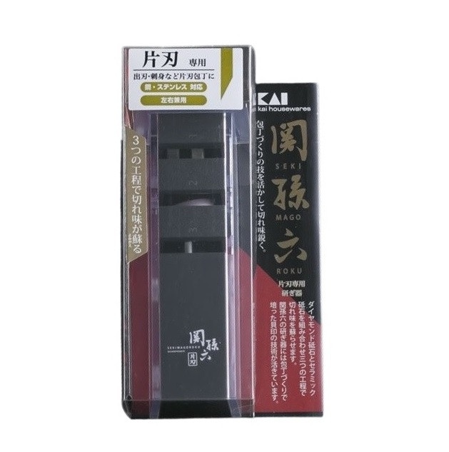 関孫六 貝印 ダイヤモンド&セラミックシャープナー 片刃用 AP0162