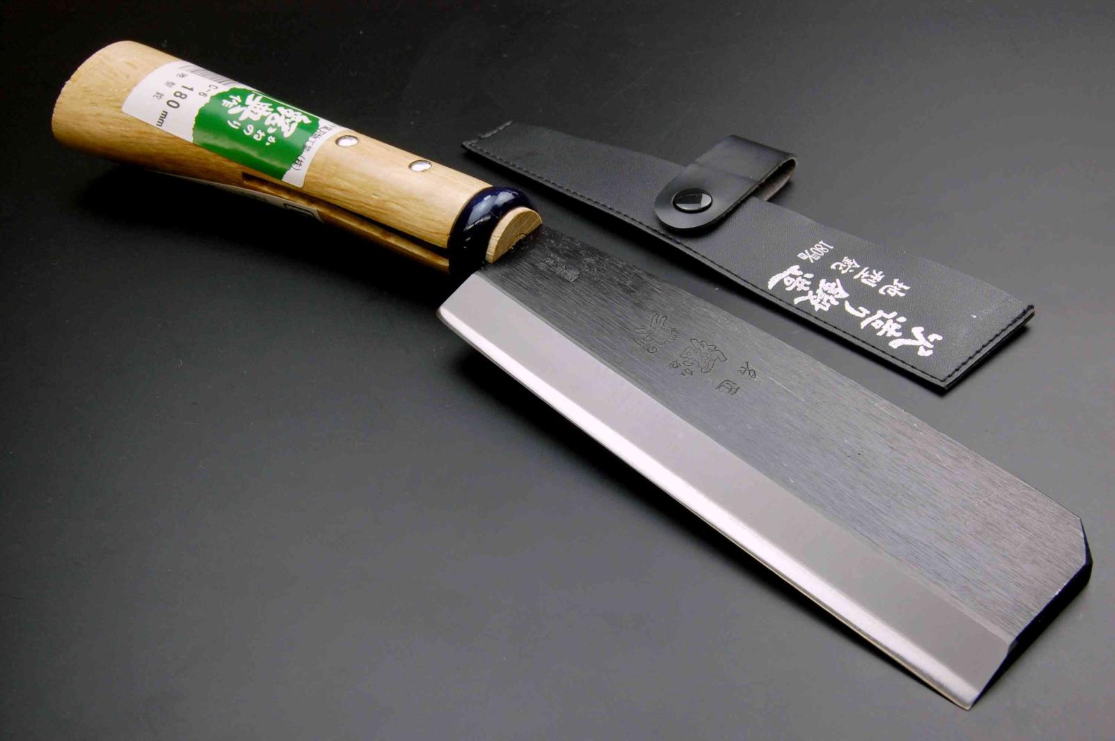 鋼典　鍛造鋼付地型鉈180mm　C-6
