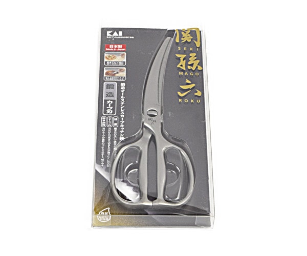 関孫六　鍛造オールステンレス　カーブキッチン鋏 DH3346　【送料無料】　メール便にてお届け手配