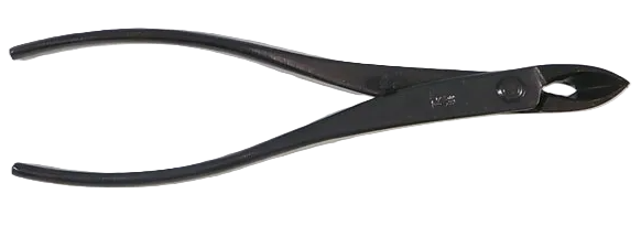 盆栽道具 "薄刃" 先細又枝切 兼進作 全長180mm No.6D