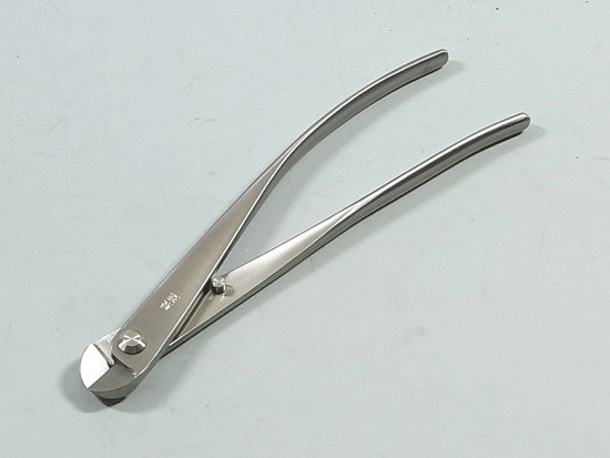 盆栽道具 ステンレス 針金切 兼進作 大 全長200mm No.815