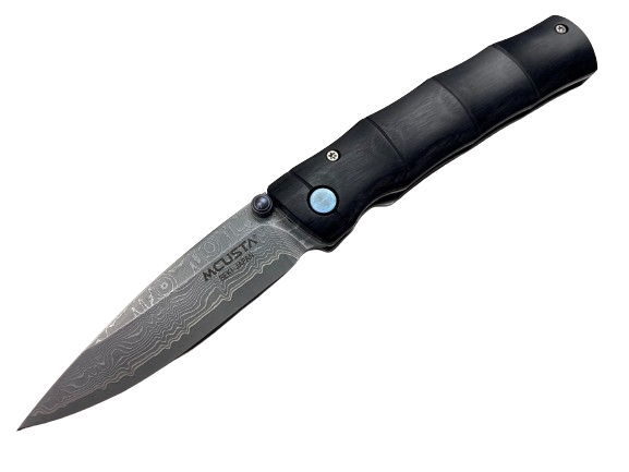 MCUSTA　エムカスタ　ナイフ　007　バンブー　竹　 黒パッカ　ダマスカス　MC-0076DP