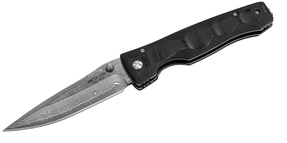 MCUSTA　エムカスタ　ナイフ　エリート　黒マイカルタ　ダマスカス　MC-0121D