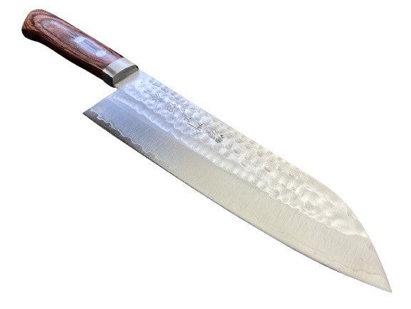 岐阜県関市 濃州正恒作 銀龍 三徳包丁165mm MGRS-165 積層青二鋼 紫檀柄