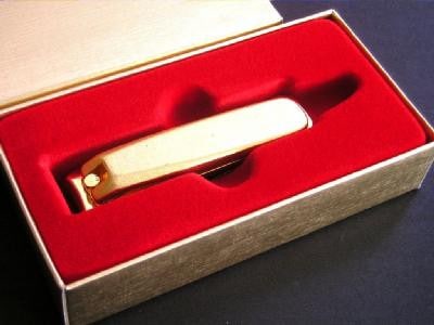 和製金メッキ爪切り(大・カバーなし)　NC-212K　　送料無料　メール便にてお届け手配