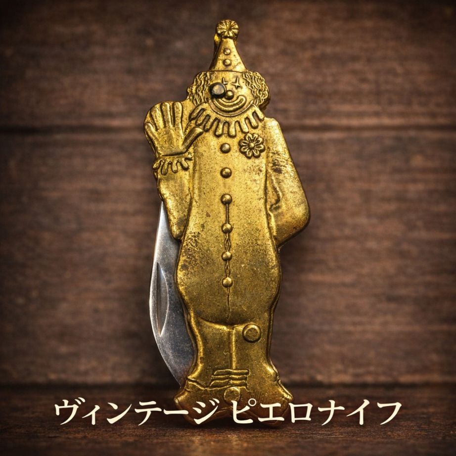 ヴィンテージ アウトレット ピエロナイフ 折り畳みナイフ フォールディングナイフ ポケットナイフ メール便にてお届け手配
