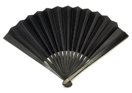 尾形刀剣　鉄扇8寸　黒　TS-B　【送料無料】