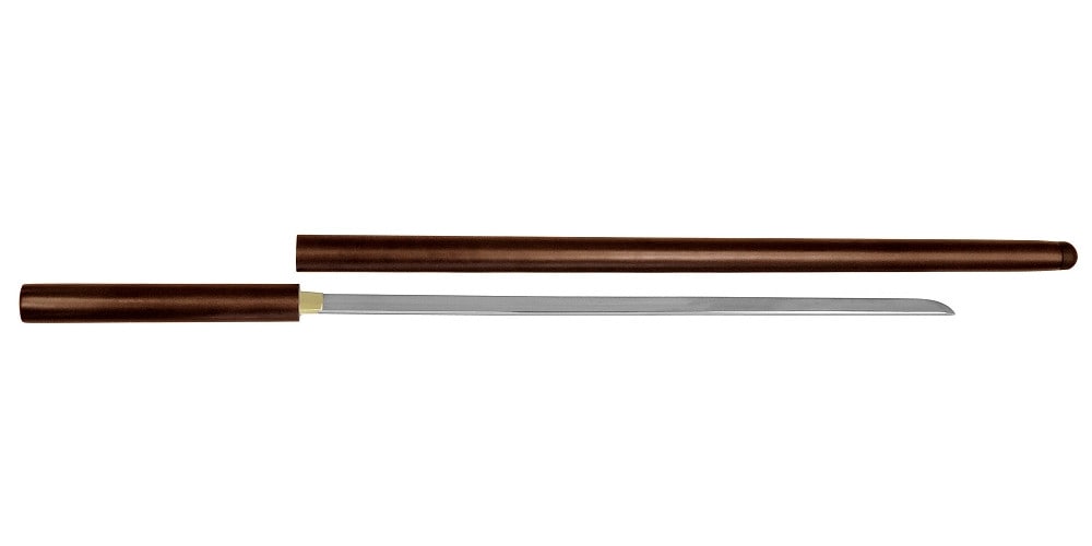 尾形刀剣 座頭市仕込杖 楕円茶鞘 ZT-22