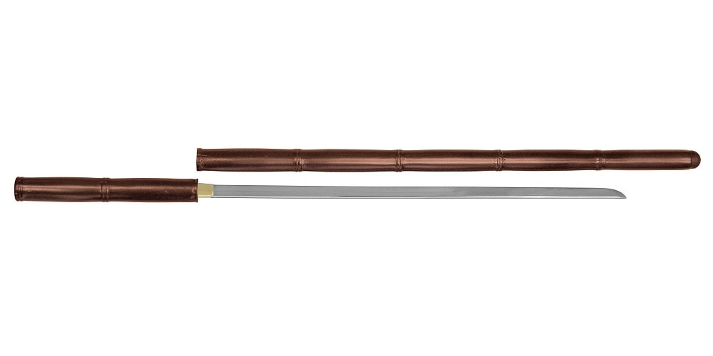 尾形刀剣 座頭市仕込杖 楕円茶竹鞘 ZT-33