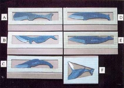 くじらナイフ　土佐打ち　クジラ型ナイフ　