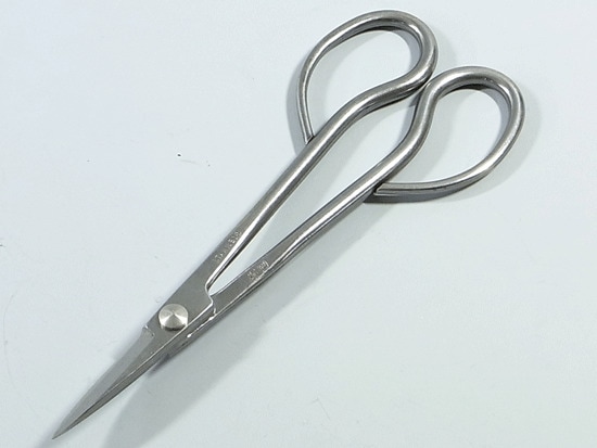 盆栽用 ステンレス芽摘み鋏 兼進作 全長180mm No.841