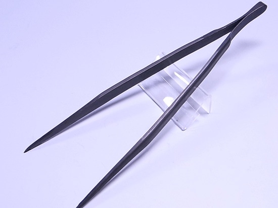 盆栽道具 鍛造ピンセット 兼進作 直 全長200mm No.62A