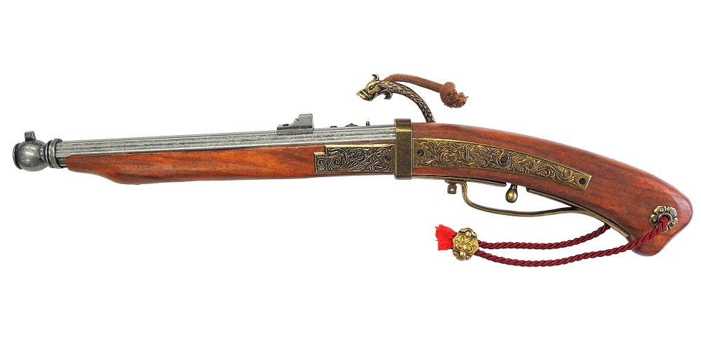 ② 【模造銃】火縄銃 種子島銃 110cm DENIX ポルトガル伝来モデル DENIX (デニックス) 模造銃 火縄銃・種子島 ポルトガル伝来モデル