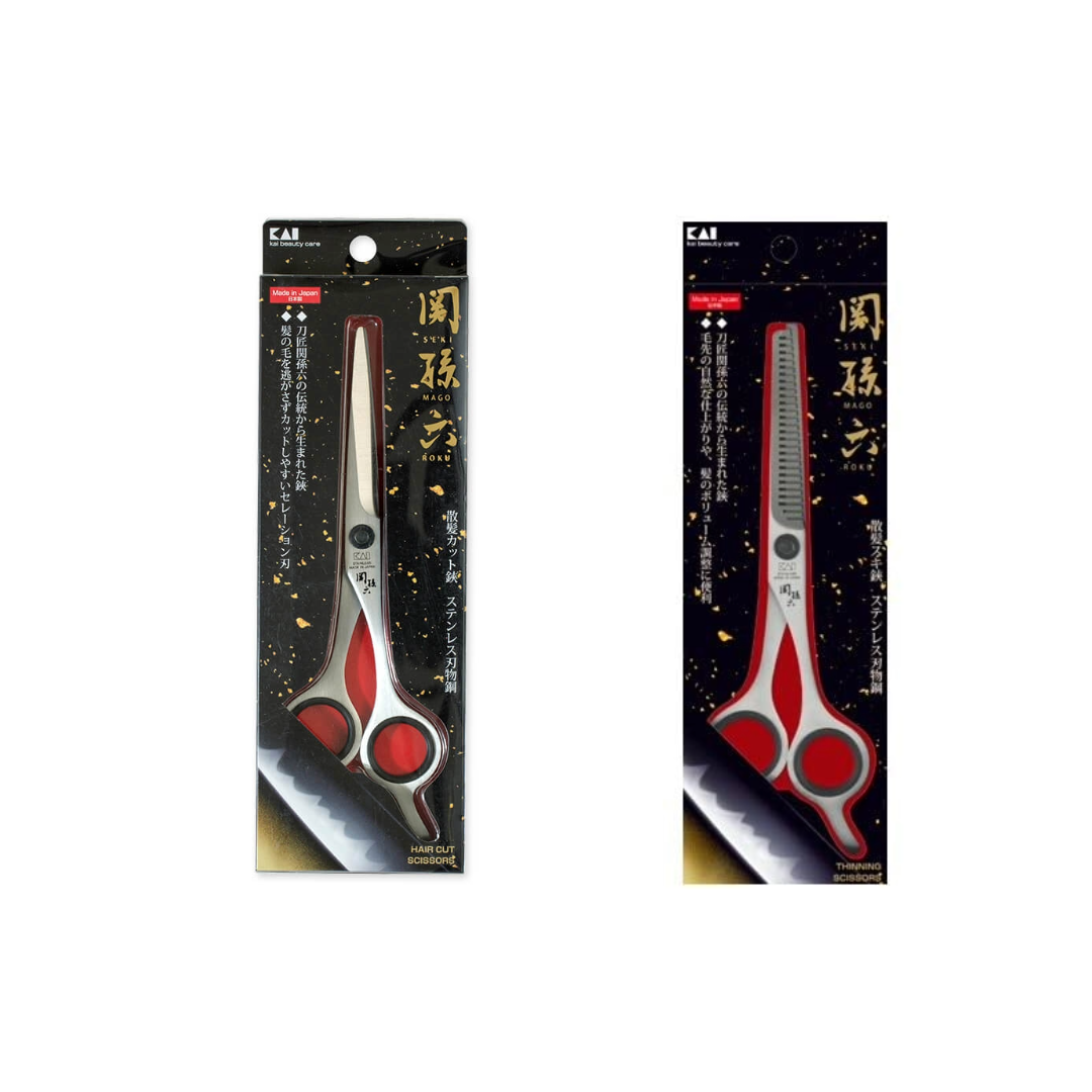 貝印 KAI 関孫六 カットハサミ+スキハサミセット HC3518-3519