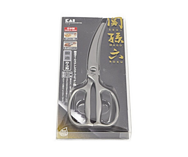 関孫六　鍛造オールステンレス　カーブキッチン鋏 DH3346　【送料無料】　メール便にてお届け手配