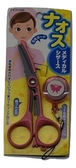 【在庫限り・廃盤品】　メディカルシザース　ナオス(リールストラップ付き)　NOS-130P　【送料無料】　メール便にてお届け手配