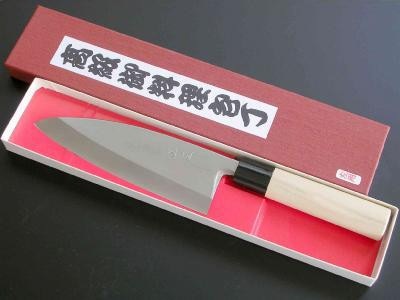 濃州正恒作 白紙 出刃包丁165mm 桜柄・左 (MDL-165S)