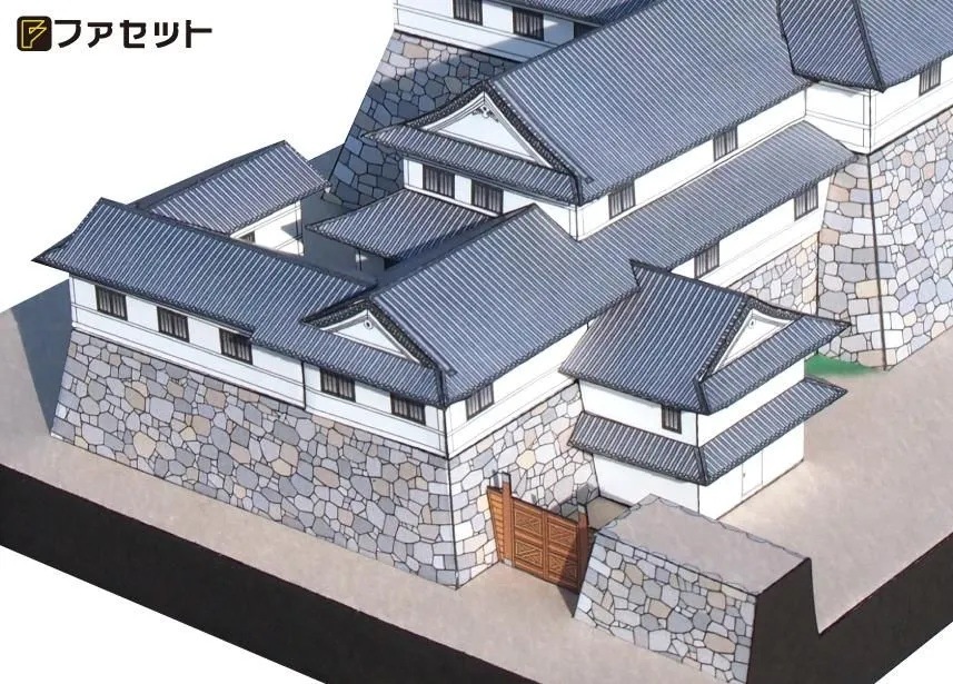 ファセット 日本名城シリーズ1／300 復元 佐賀城 M56 メール便発送