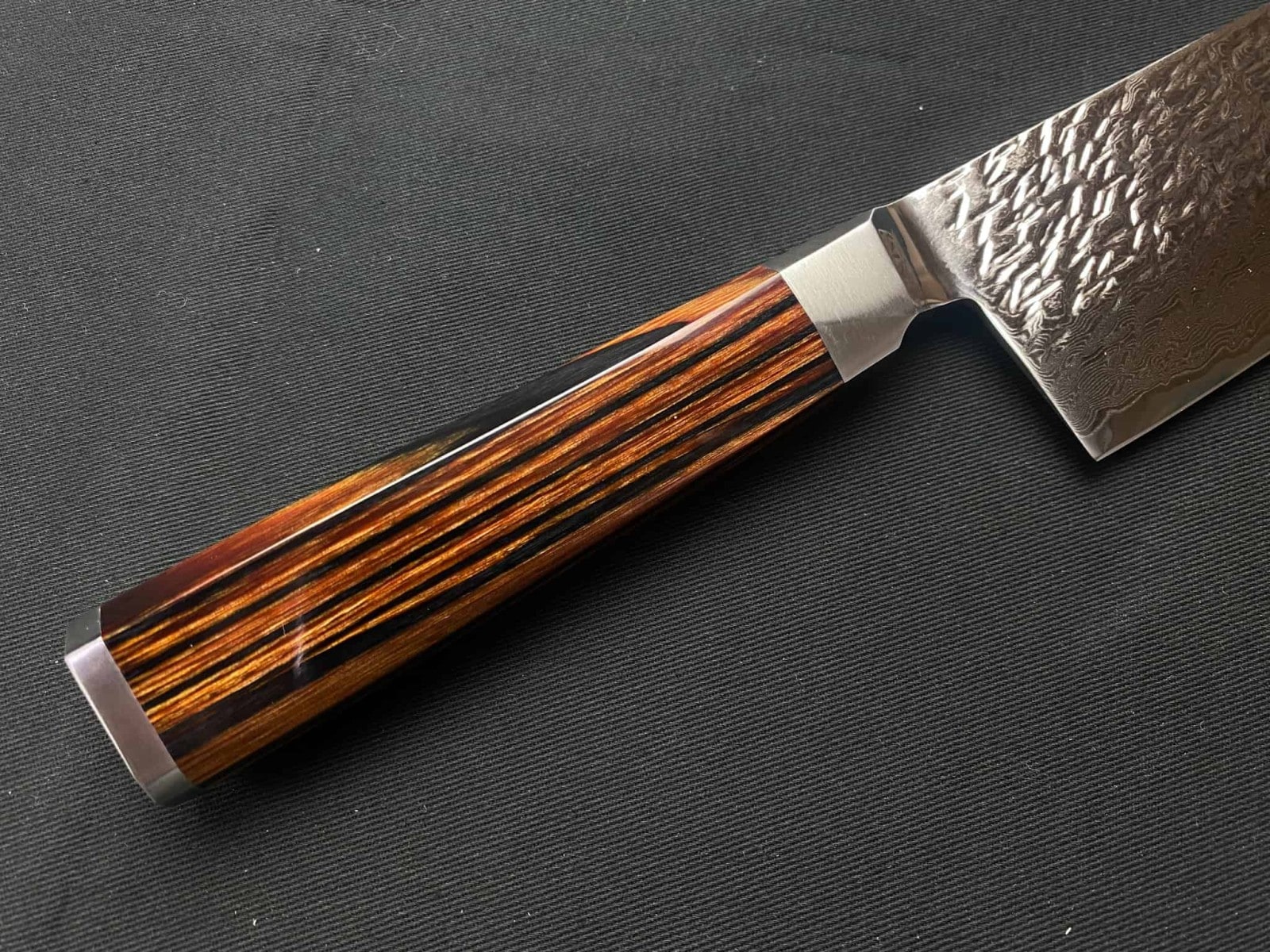 涼風 高級包丁 ダマスカス 三徳包丁 180mm SUZ-180S V.ROADマイクロ