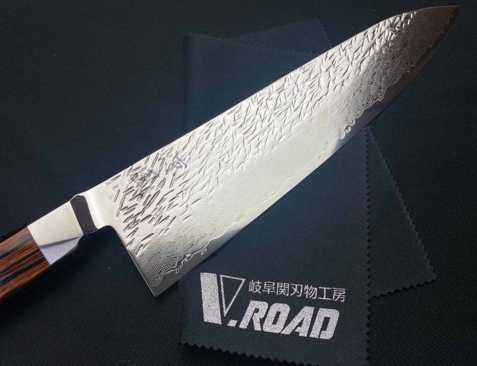 涼風 高級包丁 ダマスカス 牛刀包丁 210mm SUZ-210G V.ROADマイクロ