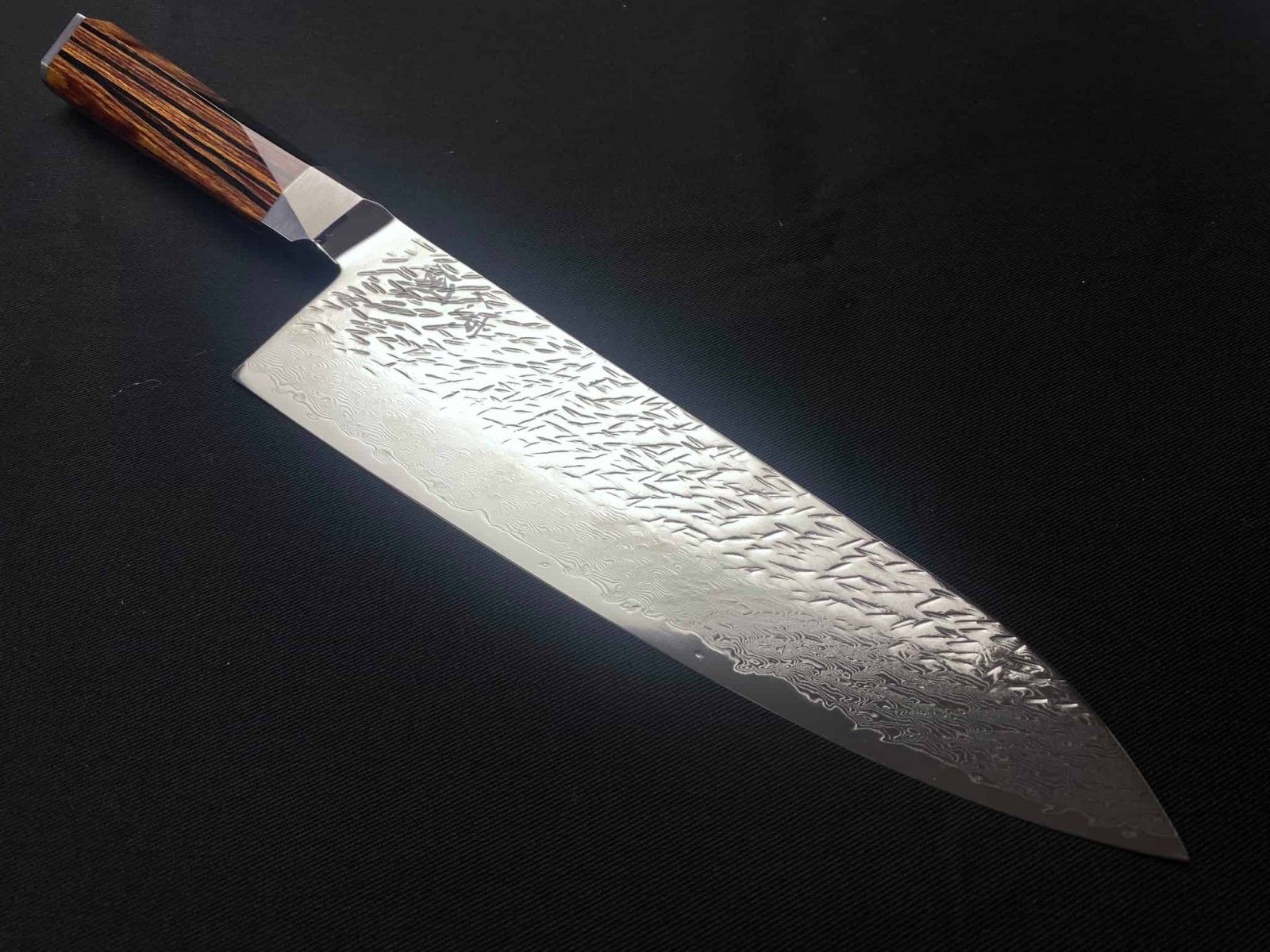 涼風 高級包丁 ダマスカス 牛刀包丁 210mm SUZ-210G V.ROADマイクロ