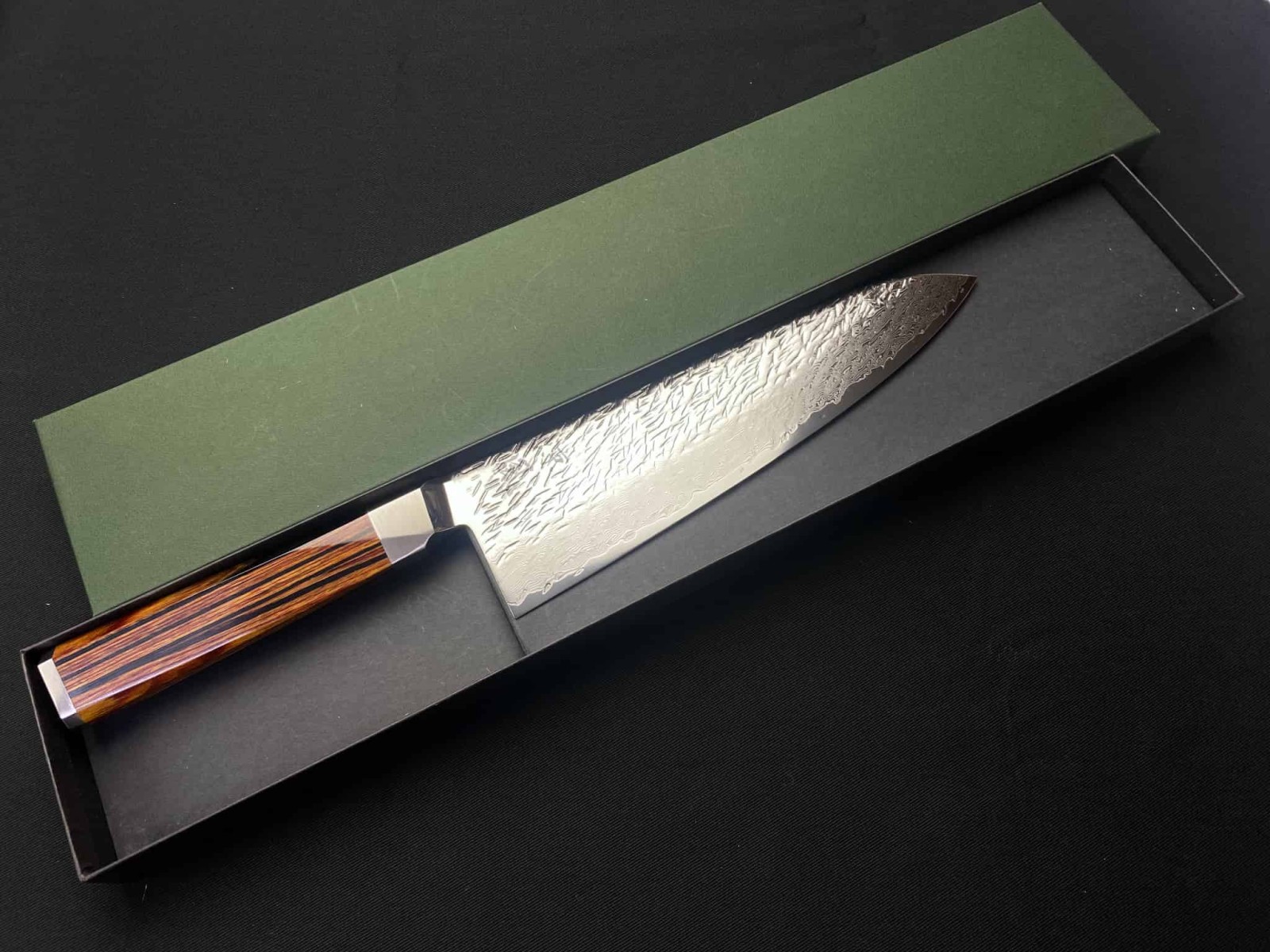 涼風 高級包丁 ダマスカス 牛刀包丁 210mm SUZ-210G V.ROADマイクロ