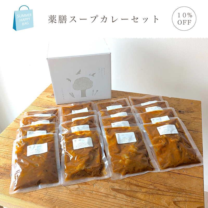 ＜夏のHappy Bag＞薬膳スープカレーセット(16食入)