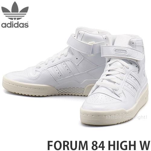 アディダス オリジナルス フォーラム ハイ 【adidas Originals FORUM 84 HIGH W】 スニーカー レディース シューズ  女性 靴 名作 復刻 カラー:フットウェアホワイト/オフホワイト/コアブラック-【公式】S3STORE エススリーストア